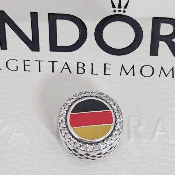 Pandora Jewelry - Pandora Germany Flag Bead Charm Exclusive Travel Pendant S925 Silver with box